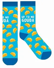 Frankly Funny Novelty Socks One Size Fits Most - Up To No Gouda, EJF E10432