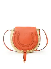 Chloé Small Marcie Crossbody Basket in Rusted Orange