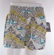 NWT WOMENS ELEMENT LANEY SHORTS $40 M multi all over print elastic waist