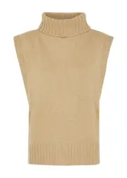 Vince Roll-neck Wool-blend Poncho - Camel - One Size ONE SIZE