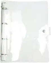 A4 Clear Soft PVC Round Ring Binders Dia 25mm 4-Ring Binder Cover with Snap Button Closure for Loose Leaf Journal Planner Albums DIY (A4-4 Holes(247x320mm))