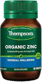 Thompsons Organic Zinc 80 tablets