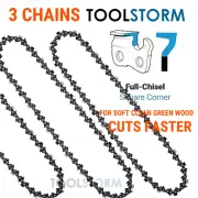 3X Chainsaw Chain 16" Full Chisel Fit Baumr-Ag 2000w 2400W Electric Chainsaw SC5