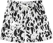 [GuoChe] Boys Swim Trunks Little Boys Beach Shorts Black White Cattle Holiday Kids Swimwear