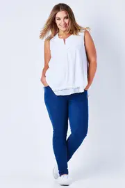 Full Length Pull On Jean--THRE-17702
