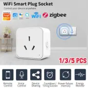 WiFi Smart Socket Tuya Zigbee Control AU Plug Timer App Remote For Alexa Google