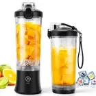 Portable Blender USB Rechargeable with 600 ML Personal Juicer Cup Travel Home