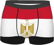 [FSCEV] Men's Boxer Briefs Egyptian Flag Pattern Soft Stretch Everyday Wear Black XXL, Black/White, XXL
