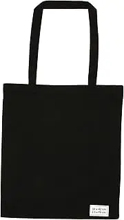 [ST by Sarahtex Australia] PREMIUM QUALITY CALICO TOTE BAG WITH LONG HANDLES - 38 x 42 cm BLACK - PACK OF 50 PCS