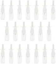 FITYLE 20pcs Portable Clear Empty Refillable Nasal Spray Cosmetic Liquid Bottles Fine Mist Nose Vials 10/15/30ml - 10ml