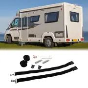 Caravan Motorhome Awning Tie Down Kit Secure Anchoring Easy to Use Black