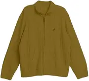 [ANTSOUND] Women's Warm Cardigan Sweaters Full Zip Up Stand Collar Slim Fit Casual Knitted Sweater Outwear Coat with Pockets