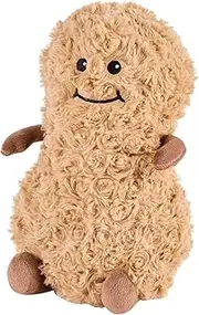Warmies Peanut Plush Large Size, Fully Microwavable and Weighted Cuddly Toy for Anxiety, Chill in The Freezer or Heat in Microwave, Soft Toy Heat Pad