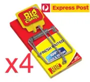 4x The Big Cheese Fresh Baited Mouse Trap - EXPRESS POST