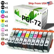 10PK PGI72 PGI-72 Ink Cartridge InkJet Pro-10 Pro-10S Printer SET