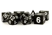 MDG Sharp Edge Silicone Rubber Dice Set 16mm - Gold Scatter