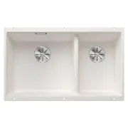 Blanco Subline 430/270 Undermount Double Bowl Sink - Silgranit White SUBLINE430/270UW