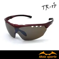 在飛比找momo購物網優惠-【MOLA】摩拉運動太陽眼鏡墨鏡UV400男女 TR-rb(