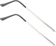Healeved 1 Pair Spectacle Legs Eyeglass Hinge Black Glasses Temple Mens Sunglasses Glasses Repair Kit Sunglass Nose Pads Eyelevel Sunglasses Mens Replacement Glasses Arm Cord Plastic Silver