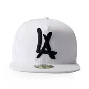 N10 Classic Punk Hip-Hop Baseball Cap,Flat-Brimmed Hat,100% One Size White