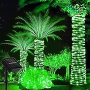 Solar Rope Light Waterproof 39FT 100LEDs Outdoor IP65 String LED ‎Solar Lights for Easter Outside Party Garden Yard Home Wedding Christmas Halloween Holiday St. Patrick's Day Tree Lighting