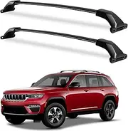 wonderdriver Max Loading 220lb Heavy Duty Roof Rack Cross Bars for Jeep Grand Cherokee L 2021 2022 2023 and WL, Aluminum Crossbar Luggage Racks Rail Rooftop Canoe Carrier
