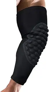 Compression Elbow Pads - Basketball Arm Sleeves | Anti-Collision Elastic Compression Volleyball Arm Sleeves with Elbow Padding for Men & Women Idoblo