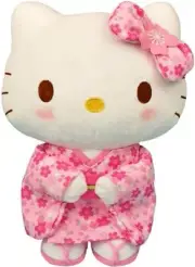 Sanrio Character Hello Kitty Stuffed Toy S (Sakura Kimono) Pink Plush Doll New