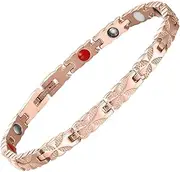 Magnetic Bracelets for Women Arthritis Pain Relief, Stainless Steel with Strong Magnets Heart-Shaped Bracelet for Carpal Tunnel