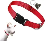 Zetqhuu Goat Collar - Adjustable Nylon Pet Collar | Anti-Lost Loud Grazing Bell, Livestock Accessories for Sheep, Cow,Pet Goat