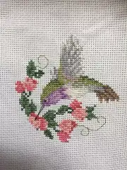 Finished Cross Stitch - Lucifer Hummingbird