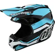 NEW Troy Lee Designs SE4 GP Apex Water/Charcoal Dirt Bike Helmet