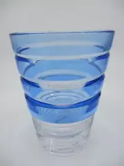 WILLIAM YEOWARD MANNA BLUE DOUBLE OLD FASHION - 4 5/8" x 3 1/2" 0508H