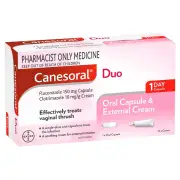 Canesoral Duo Thrush Treatment Oral Capsule & External Cream