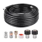 Sewer Jetter Kit for Pressure Washer Drain Cleaner Window Sinks 1/4 inch NPT