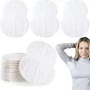 Mxxipp Armpit Sweat Pads for Women Men Comfortable,Underarm Sweat Pads,100PCS Disposable Sweat Pads for Under Arms,Non Visible,Non Sweat Adhesive Armpit Protection(White)