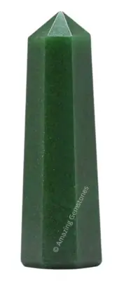Dark Green Aventurine Crystal Tower Point - 2" to 3" INCH