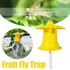 Reusable Fruit Fly Trap Killer Yellow Cage Drosophila Fly Catcher Trap C5F3