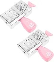 GRADENEVE Date Stamp DIY Roller Knob 2 Pack Portable Craft Stamps for Scrapbooking