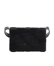 Bottega Veneta Cassette Small Shoulder Bag One size black