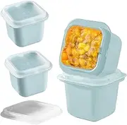Ice Molds, Ice Maker Tray with Lid, 4X Easy Release Reusable Silicone Moulds for Home Freezer Bar Coffee Drinks Outdoor Events
