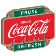 Coke Coca Cola Wooden Key Holder Rack Hook Holiday Gifts