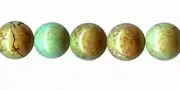 8mm Green Turquoise Round Beads (10) TEN BEADS