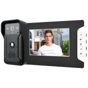 100-240V 7inch Wired Color Video Intercom Doorbell Night Rain Proof D LJ