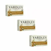 Yardley London Oatmeal & Almond Natural Moisturizing Bath Bar Soap 4.25 Oz 3 Pk