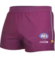 Brisbane Lions AFL Mens Maroon Home Shorts Sizes S-7XL BNWT