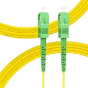- 5m/16ft SC/APC to SC/APC Fiber Optic Internet Cable Single Mode Fiber Patch...