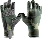 ailyfu Fishing Gloves UPF50+ Sun Gloves UV Protection Fingerless Fishing Gloves for Men and Women Fishing, Kayaking, Rowing, Paddling, Cycling, Hiking