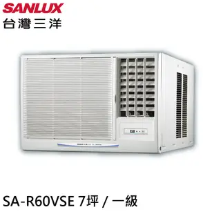 SANLUX台灣三洋7坪R410A變頻一級窗型冷氣冷暖空調SA-L60VSESA-R60VSE 大型配送