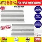 2x 3 Tier Spice Rack Expandable Step Shelf Kitchen Spice Seasoning Organizer